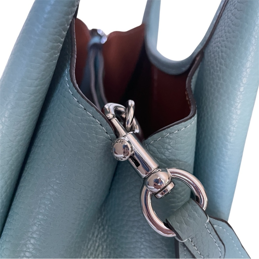 Coach Lana 23 Aquamarine Blue Leather Handbag Crossbody Bag Rare Color NWOT - Picture 9 of 13